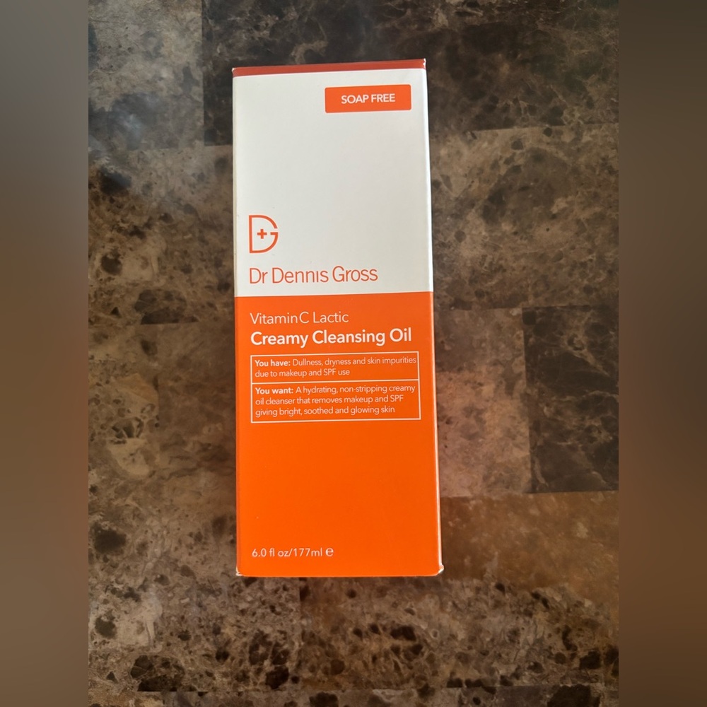Dr Dennis Gross Creamy Cleansing Oil 6.0 fl oz Vitamin C Lactic Beauty Skin New